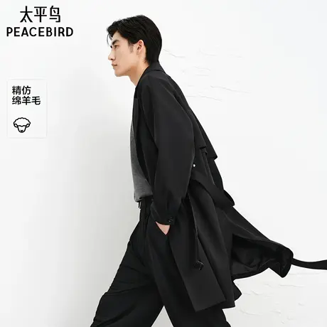 【商场同款】太平鸟男装品质松弛感风衣25秋新款外套B1BEF3317图片
