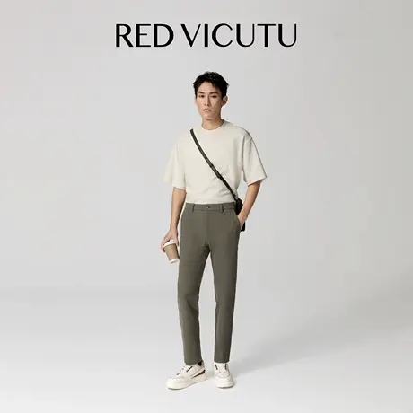 VICUTU威可多男长裤商务差旅通勤百搭裤子舒适亲肤日常百搭休闲裤图片
