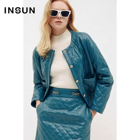 【百亿补贴官方直播】恩裳COVER冬季时尚挺括光泽感轻短外套商品大图