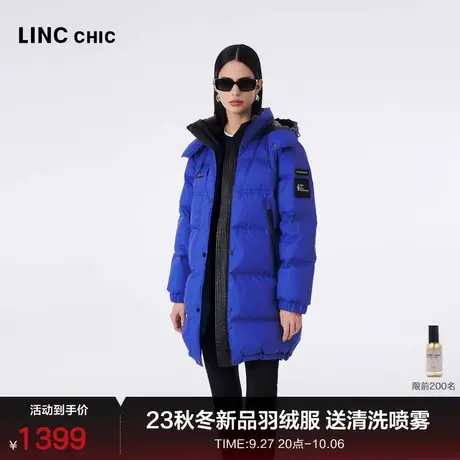 LINC金羽杰羽绒服女中长款23秋冬新品都市机能功能性防雨雪3218Y商品大图