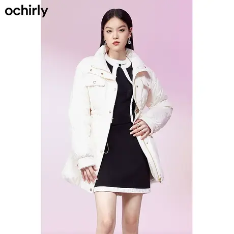 【品牌甄选】ochirly欧时力小香风中长款羽绒服女新款冬装外套商品大图