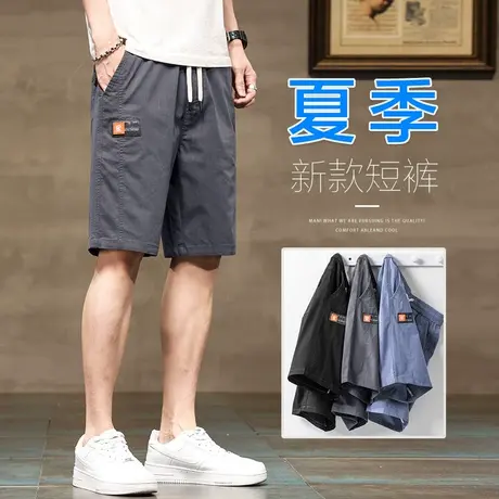 夏季外穿工装大裤衩短裤男士薄款休闲半截五分沙滩中裤子夏天男款商品大图