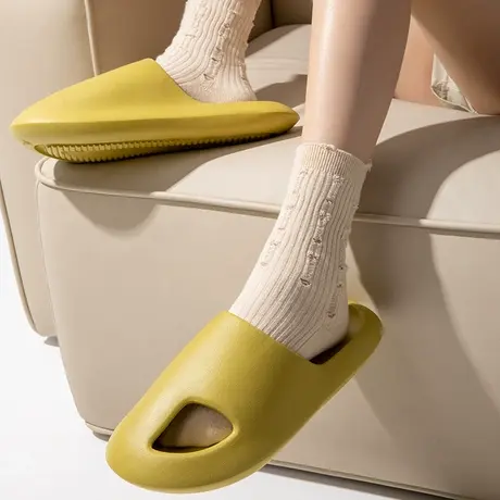 踩屎感凉拖鞋女夏季室内家居包头浴室洗澡防滑情侣外穿厚底拖鞋男商品大图