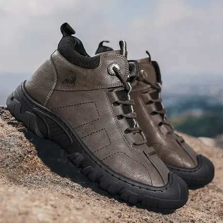 雨鞋男款外穿时尚钓鱼胶鞋厨房防滑鞋雨靴子男防水鞋中筒水鞋男士商品大图