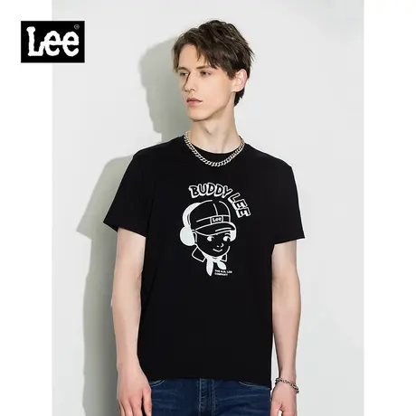 Lee商场同款22春夏新品标准版印花圆领多色男短袖T恤LMT0015943RX图片