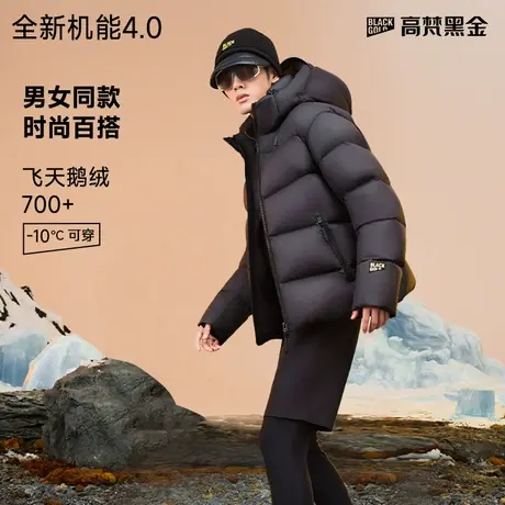 【王星越同款】高梵黑金鹅绒服机能4.0五格2024新短款冬羽绒服男图片