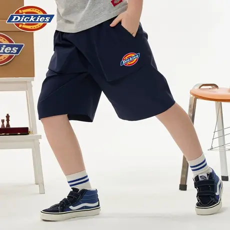 Dickies童装男童裤子夏季儿童夏款工装五分裤男孩凉感休闲短裤夏A商品大图