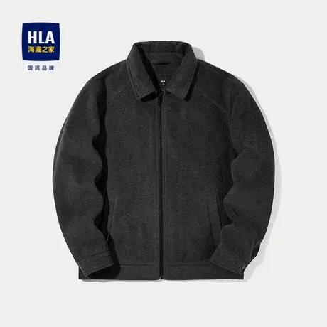 HLA/海澜之家POWER YOUNG系列夹克2025秋冬新保暖翻领加厚外套男图片