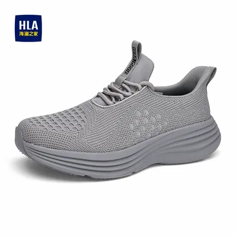 HLA/海澜之家男鞋新款秋夏飞织透气运动鞋时尚百搭厚底休闲鞋跑步商品大图