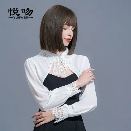 2024新款长袖雪纺防晒衣女薄短外套小披肩夏百搭短款裙子外搭开衫商品大图