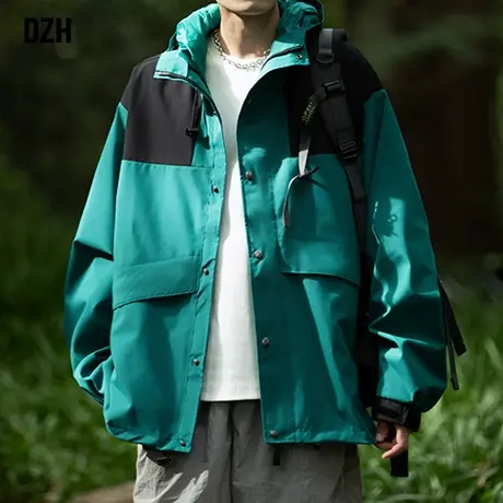 男士户外冲锋衣夹克男款登山服外套2024年春季新款衣服休闲运动服商品大图