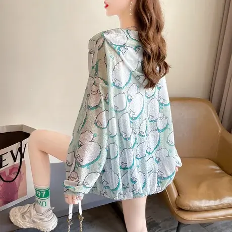 户外透气防晒衣女2023新款夏季韩版宽松薄款冰丝防晒服开衫外套潮商品大图