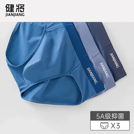 健将男士三角内裤莫代尔中腰性感男式纯棉裆抗菌男生运动透气底裤图片