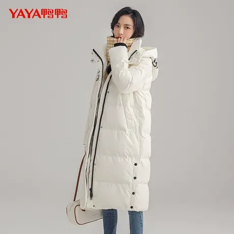 【直播专享】鸭鸭羽绒服女2023年秋季新品长款加厚连帽休闲外套图片