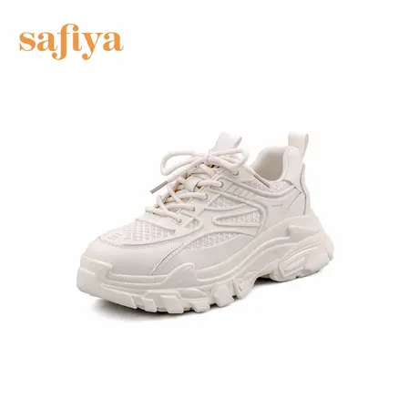 Safiya索菲娅女鞋小白鞋网面透气厚底增高老爹鞋百搭运动休闲鞋子商品大图