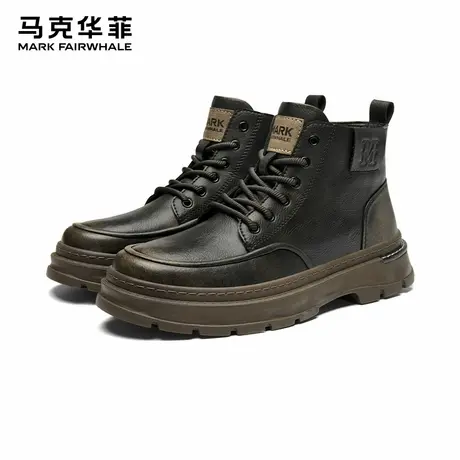 马克华菲马丁靴男款2025新款秋冬复古户外工装靴耐磨短靴百搭男鞋商品大图