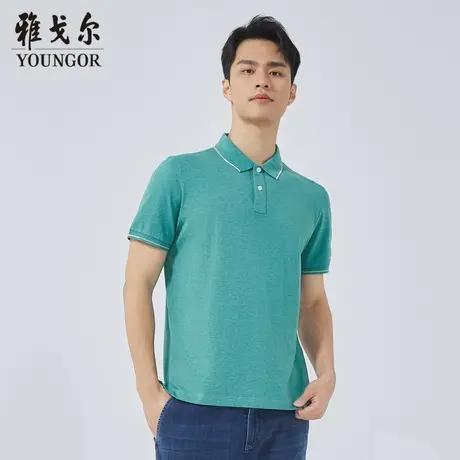 雅戈尔奥莱 商场同款男士短袖T恤新款官方正品商务短袖POLO衫男商品大图