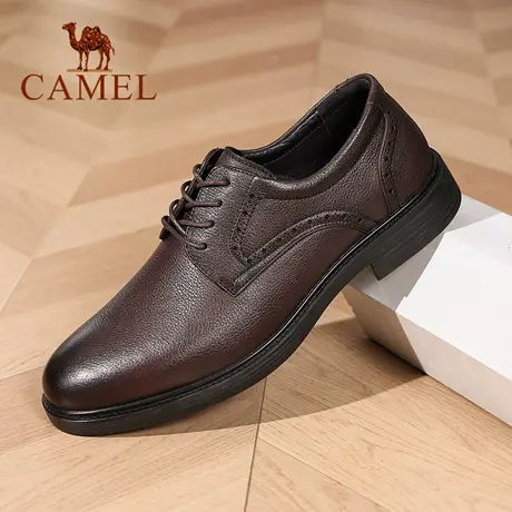 Camel/骆驼男鞋2025秋季新款牛皮舒适通勤休闲鞋通勤商务正装皮鞋商品大图