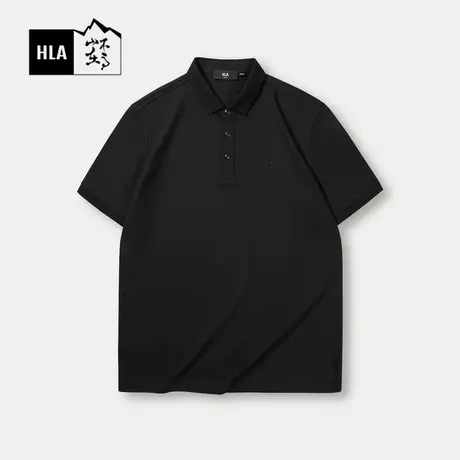 HLA/海澜之家循迹山不在高系列短袖POLO衫24春夏新翻领凉感上衣男图片
