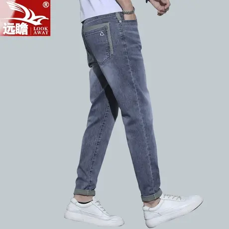 夏季牛仔裤男薄款直筒修身弹力潮流夏天休闲男裤2022新款裤子男款商品大图