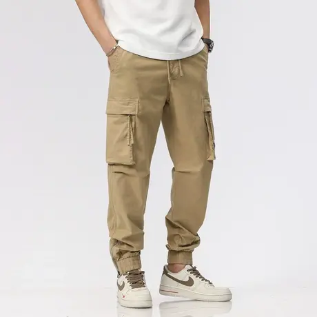 时尚裤子男款宽松舒适长裤男夏薄款工装裤百搭男士裤子夏季薄款商品大图