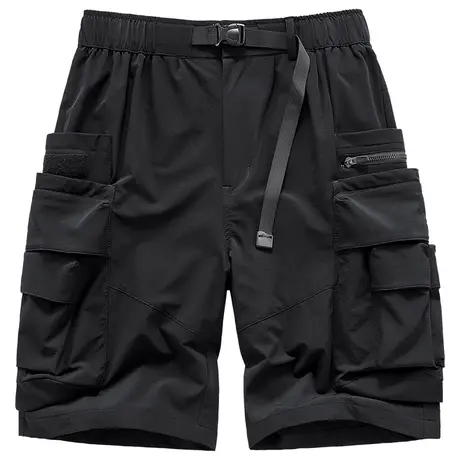 VIP夏季工装短裤男宽松速干弹力机能多口袋运动裤休闲五分裤薄款商品大图