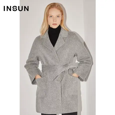 【昕怡粉丝专享】恩裳COVER冬季层次感大贴袋设计羊毛外套商品大图