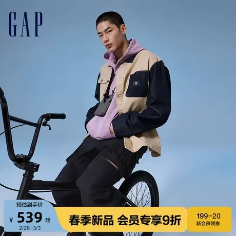 Gap男装2024春季新款裤筒可拆卸多口袋工装裤宽松运动长裤884770图片