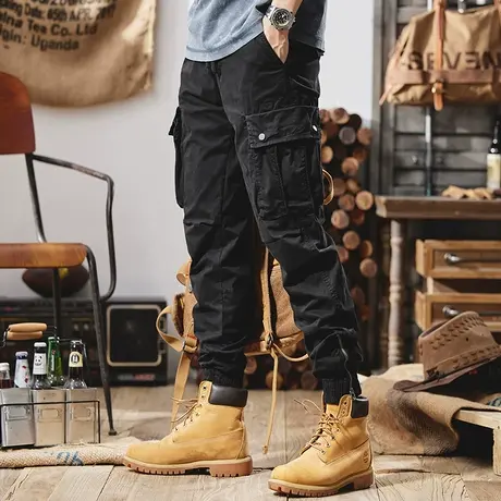 Modi Nick/摩帝尼克裤子男潮流百搭工装裤宽松直筒裤子男款休闲裤商品大图