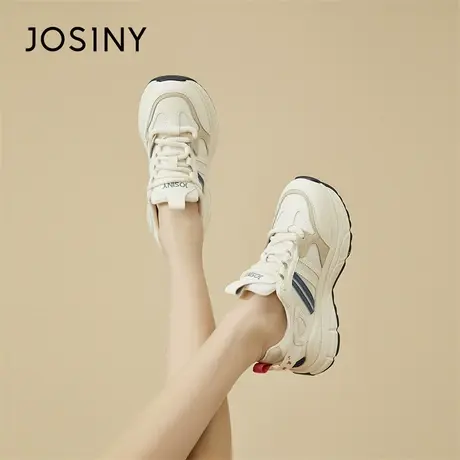Josiny/卓诗尼老爹鞋2024新款春季增高户外复古厚底透气运动鞋子商品大图