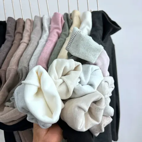 半高领保暖加绒加厚打底衫女2023春季新款修身配大衣的内搭上衣商品大图