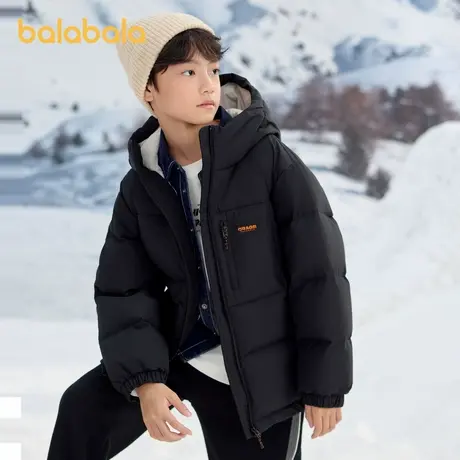 巴拉巴拉童装冬季羽绒服男童中大童保暖时尚外套连帽商品大图