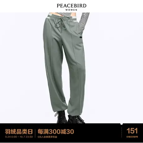 太平鸟时尚2023年秋季新款舒适针织裤A4GBC1413图片