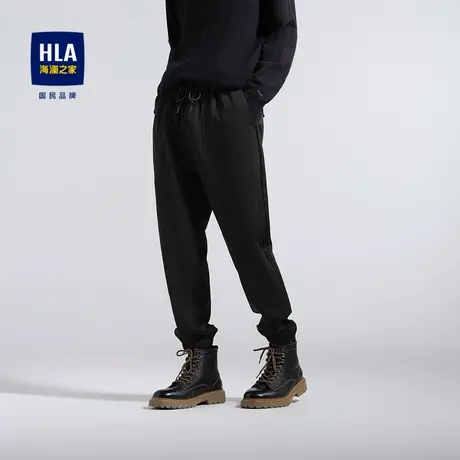 HLA/海澜之家SPRINTING SMILE休闲裤直筒秋冬季新运动风长裤子男商品大图