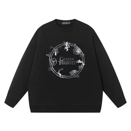 秀洛美剧冰与火之歌衣服权利的游戏史塔克家族权游纯棉长袖卫衣男商品大图