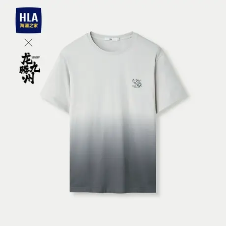 HLA/海澜之家龙腾九州IP系列短袖T恤24春夏新圆领纯棉印花短袖男图片