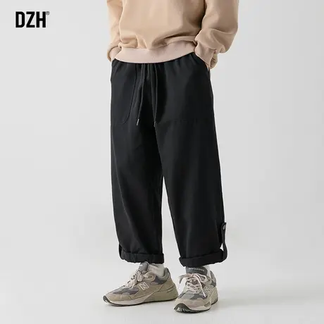 青少年直筒裤黑色工装裤痞帅男裤子宽松直筒纯棉休闲裤长裤登山裤商品大图