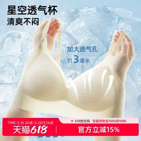 雅黛丽内衣女小胸聚拢收副乳文胸无痕冰丝凉感夏季超薄款文胸罩商品大图