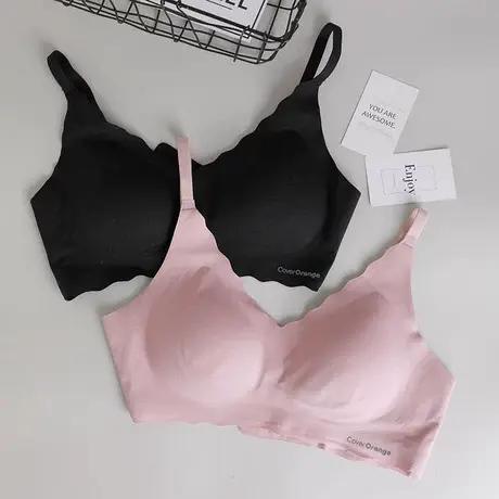 浪漫春天春夏内衣女无钢圈美背小胸聚拢文胸收副乳舒适无痕背心商品大图