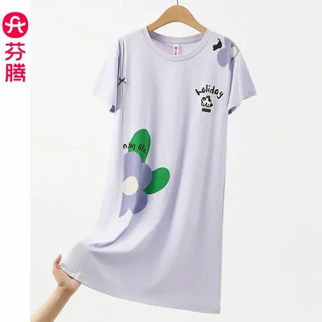 清仓芬腾小个子连衣裙女生夏季绝美法式气质可外穿海边时尚睡裙子商品大图