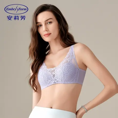 MF11玫瑰风巢杯安莉芳蕾丝文胸女大胸显小软支撑内衣商品大图