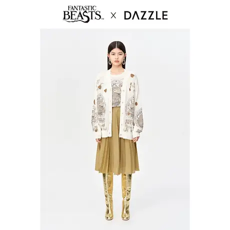 【七七酱专享】【肌理美学奥莱】DAZZLE地素秋联名重工刺绣针织开商品大图