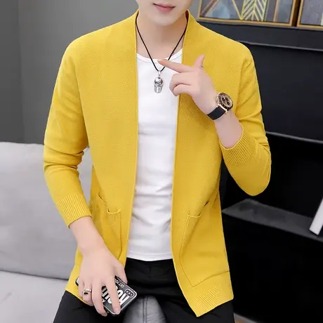 毛衣男士春秋季潮流针织衫韩版男装开衫外穿衣服百搭秋装外套披风商品大图