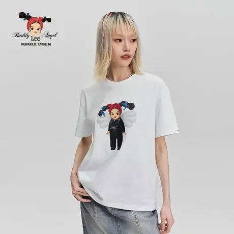 【ANGEL CHEN联名】Lee商场同款24早春新品Oversize女短袖T恤休闲图片