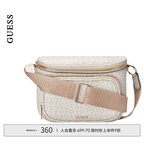 GUESS24年新款春女士流行时尚宽肩带花纹多logo单肩包-SG911480商品大图