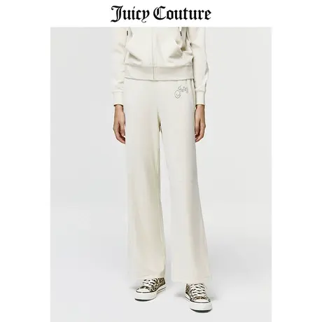 Juicy Couture橘滋休闲裤女美式春季新款天鹅绒长裤丝绒直筒裤女图片