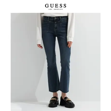 GUESS女士休闲舒适极简宽松微喇牛仔裤Q2BA52W55R0图片
