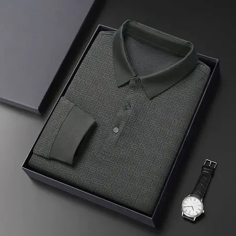 秋季新款卫衣外套宽松休闲翻领打底衫百搭t恤长袖polo衫上衣男装商品大图