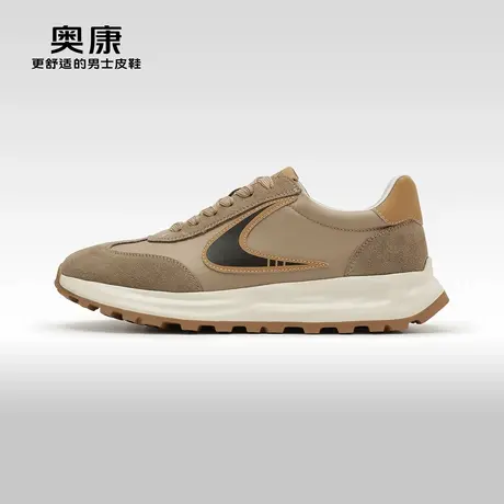 【门店发货】奥康男鞋春秋季新款时尚运动休闲鞋软底舒适阿甘鞋商品大图