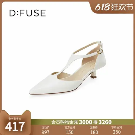 Dfuse2024春夏季新款尖头凉鞋玛丽珍宴会酒杯高跟单鞋DF41114115图片